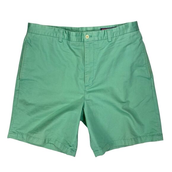Vineyard Vines Shorts Mens Sz 36 Green The Club Prep Country Club Classic Chinos - Picture 1 of 10